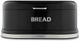 Tower Belle Bread Bin with Embossed Chrome Lettering, Noir Steel with Hinged Lid