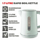 Tower Scandi 3kW 1.7L Rapid Fast Dry Boil Kettle, Sage Green Wood Effect Handle