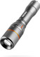 NEBO Davinci 1000 Lumens | Black LED Rechargeable Flashlight | 18650 Battery with Power Bank, NEB-FLT-0018-G , Grey