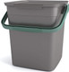 Kis Smart Container Bio Compost, 25.5 x 23 x 25 cm, Grey