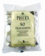 Prices Patent Candles White Tealights Bag, Pack of 50, Wax, l x 3.8cm w x 1.8cm h