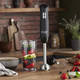 Russell Hobbs 24702 Desire 3 in 1 Hand Blender with Electric Whisk and Vegetable Chopper Attachments, Matte Black