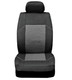 Sakura Car Seat And Headrest Covers Ealing SS5291 - Full Set Black Universal Size Elasticated Hems Side Airbag Compatible Washable Easy Fit