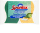 Spontex Non Scratch Super Absorbent Sponge Scourers, Pack of 2, Yellow Sponge Blue Scourer