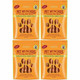 4 x Pet Munchies Chicken & Carrot Sticks Dog Treats 80g Dental Snacks - Natural