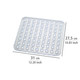 Wenko Extra Thick Square Sink Drainer Mat Crystal Clear Plastic, 27.5 x 31 cm