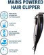 Carmen C81138 Men’s Mains Powered Hair Clipper with 4 Interchangeable Cutting Head, Blue