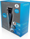 Carmen C81138 Men’s Mains Powered Hair Clipper with 4 Interchangeable Cutting Head, Blue