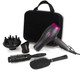 Carmen Neon Hair Dryer Gift Set with Keratin Protech Diffuser 2000W, Graphite & Pink