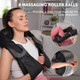 Carmen Jade Shiatsu Massager Back/Neck/Shoulder with Heat, 8 Heads & 3 Speed