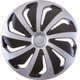 Versaco Car Wheel Trims WINDSB15 - Silver/Black 15 Inch 9-Spoke - Boxed Set of 4 Hubcaps - Includes Fittings/Instructions