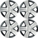 Versaco Car Wheel Trims ESPRITSB15 - Silver/Black 15 Inch 5-Spoke - Boxed Set of 4 Hubcaps - Includes Fittings/Instructions