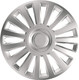 Versaco Car Wheel Trims LUXURY15 - Silver 15 Inch 15-Spoke - Boxed Set of 4 Hubcaps - Includes Fittings/Instructions