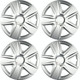 Versaco Car Wheel Trims ESPRITS15 - Silver 15 Inch 5-Spoke - Boxed Set of 4 Hubcaps - Includes Fittings/Instructions