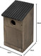 Gardman A04381 Nest Bird Box, Brown, 14x14x24 cm