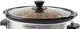 Morphy Richards 6.5L Slow Cooker, Ceramic Pot, 3 Cooking Settings, Easy Clean, Silver, 461013