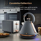 Tower Cavaletto 1.7L Electric Pyramid Kettle Fast Boil, Grey & Rose Gold 3000 W