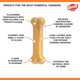 Nylabone Dura Chew Extreme Tough Dog Chew Toy Bone, Bacon Flavour, XL, for Dogs over 23 kg