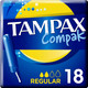 Tampax Compact Regular Tampons with Applicator