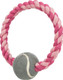 Trixie Denta Fun Rope Ring with Tennis Ball for Dog, 18 cm,