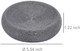 Wenko Goa 23217100 Soap Dish Light Grey, Polyresin, 12.8 x 3.1 cm