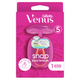 Gillette Venus Extra Smooth Snap Women's Razor + 1 Razor Blade Refills, Mini Handle, Lubrastrip with A Touch of Avocado Oils