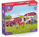 SCHLEICH 42535n Horse Adventures with Car and Trailer Horse Club Toy Playset for children aged 5-12 Years