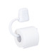 WENKO Toilet roll Holder Pure, White, 3 x 17.5 x 15.5 cm