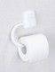 WENKO Toilet roll Holder Pure, White, 3 x 17.5 x 15.5 cm