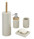 Wenko Wenselaar GmbH & CO KG Toothbrush tumbler Vico in beige, Polyresin, 7 x 7 x 10 cm