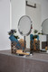 WENKO Storage Curly Taupe-Bathroom Basket, Cellulose, Grey, 10.5 x 15 x 11 cm