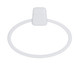 Wenko 17945100 Pure Plastic Towel Ring, 27.5 x 2.5 x 22 cm, White