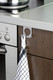 WENKO Kitchen and Door Double Hook, Stainless steel, Silver matt, 5 x 5 x 5 cm