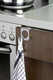WENKO Kitchen and Door Double Hook, Stainless steel, Silver matt, 5 x 5 x 5 cm