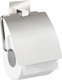 Wenko Turbo-Loc® Quadro Stainless Steel Toilet Roll Holder without Lid - No Drilling Required, Stainless Steel, Chrome, Silver, 13 x 16,5 x 3,5 cm