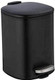 WENKO Alassio Cosmetic Pedal Bin, 5 Litre Volume, 24.5 x 20.5 x 27 cm, Black