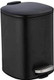 WENKO Alassio Cosmetic Pedal Bin, 5 Litre Volume, 24.5 x 20.5 x 27 cm, Black