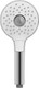 PowerBoost Chrome White Universal Handheld Shower Head with 96 High Pressure Nozzles and 3 Jet Types