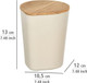 Wenko Derry Kitchen Storage Jar 0.75 L with Bamboo Lid & Silicone Ring Airtight