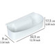 Wenko Collecting Tray for Kitchen Waste Polypropylene White 32.4 x 9.2 cm