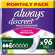 Always Discreet Incontinence Pads Women, Small, 120 Moderate Absorbency Pads (20 x 6 Packs), Odour Neutraliser, Discreet and Flexible, For Sensitive Bladder