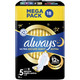 Always Ultra Sanitary Towels with Wings, Secure Night, Size 5, 72 Towels (18 x 4 Packs), MEGA PACK, Odour Neutraliser, Absorbent Core