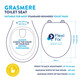 Croydex WL601422H Flexi-Fix Grasmere Always Fits Never Slips Anti Bacterial Toilet Seat, White, 43.5 x 38 x 5 cm