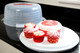 Curver Round Cake Box Easy Clean Transparent/White Plastic