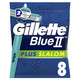 Gillette Blue II Plus Slalom Men's Disposable Razors 8's