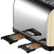 Russell Hobbs 28363 Stainless Steel Toaster, 4 Slice with Variable Browning Settings and Removable Crumb Trays, Cream