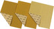 3M 20000UK Assorted Grit Sandblaster Sandpaper Abrasive Sheet - Gold (Pack of 3)