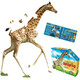 Madd Capp 884002 Shape Junior Giraffe Contour Puzzle 100 Pieces for Children and Adults, Multicoloured