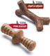 Benebone Puppy Tiny 2-Pack Durable Maplestick/Zaggler for Aggressive Chewers, Real Bacon, Made in the USA.