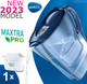 BRITA Marella Water Filter Jug Blue (2.4L) incl. 1x MAXTRA PRO All-in-1 cartridge - fridge-fitting jug with digital LTI and Flip-Lid - now in sustainable Smart Box packaging